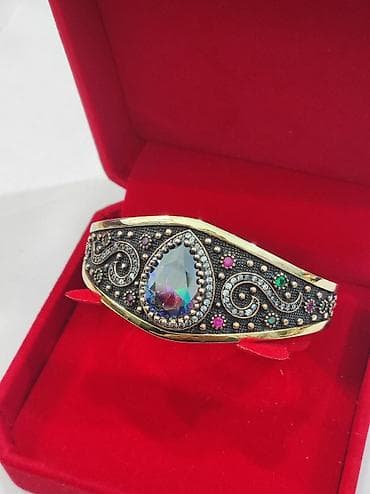 peri: Серебряный Браслет с натуральными камнями Серебро с напылением — 3