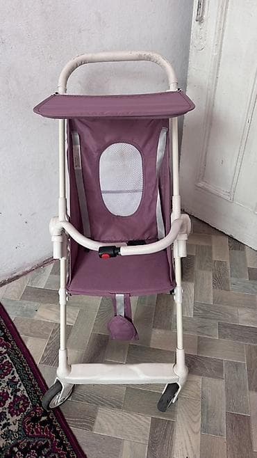 универсальные коляски mima xari: Легкая прогулочная коляска-трость (фиолетовая) - Компактное складное — 2