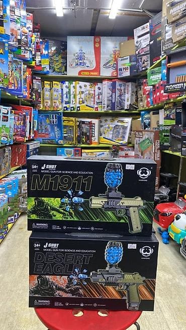 Игровые бластеры-автоматы J-SHOT (модели M416, M249 и AWM) — набор — 5