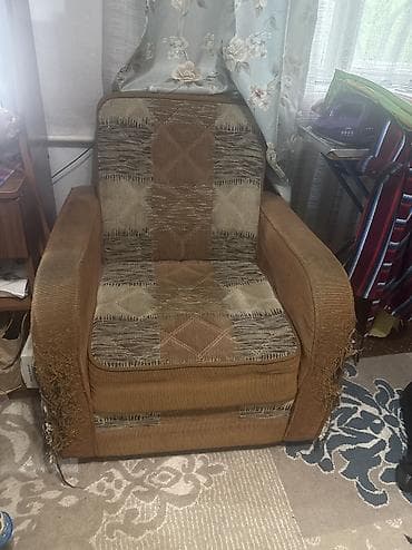 диваны кравать: Прямой диван, Б/у — 4