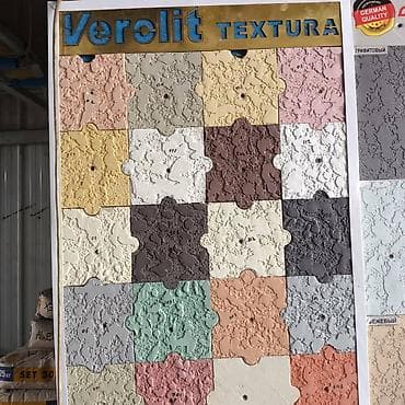 Образцы декоративной штукатурки Verolit Textura. Панель представляет at lalafo.kg Образцы декоративной штукатурки Verolit Textura. Панель представляет