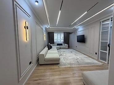 osh flat: 3 комнаты, 100 м², Средний Джал 4 этаж, Дизайнерский ремонт — 1