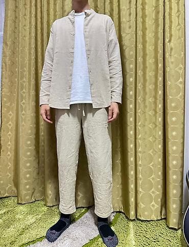 бежевый костюм: ❗ПРОДАЮ❗ Мужской комплект из двух предметов в одном цвете в стиле — 3