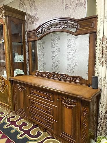Буфет, Б/у, Без мойки, Дерево
