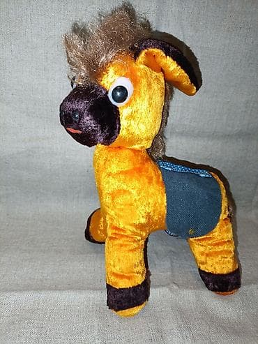 декоративный зайчик: Игрушки из СССР Мягкие игрушки (набор). - Плюшевый ослик/пони — 1