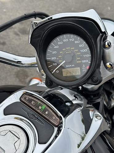 бак на мотоцикл: Классический мотоцикл Suzuki, 800 куб. см, Бензин, Взрослый, Б/у — 5