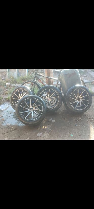 диски на 221: Колеса в сборе 195 / 55 / R 15, Лето, Б/у, Комплект, Легковые, Литые, отверстий - 4 — 2