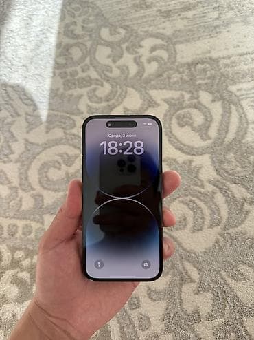 ios 8: IPhone 14 Pro, Б/у, 256 ГБ, Black Titanium, 74 % — 2