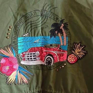 sauvage dior: Хаки куртка ZARA WOMAN с декором оригинал. - Женская модель, размер — 7