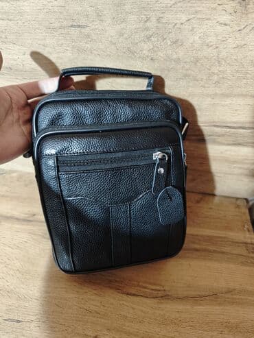 женская сумка портфель через плечо: Барсетка, Материал: Натуральная кожа, Новый — 3