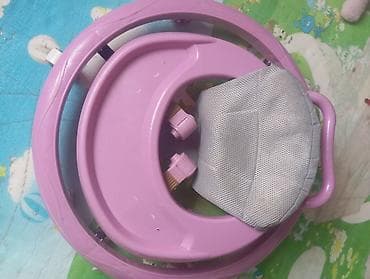 игрушечные каляски: Коляска, Другой бренд, цвет - Розовый, Б/у, Самовывоз, Платная доставка — 3