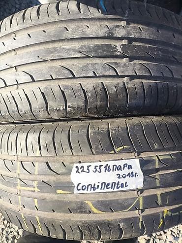 Шиналар: Шиналар 225 / 55 / R 16, Жай, Колдонулган, Жуп, Жеңил унаалар, Continental — 1