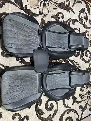 обивка: Чехлы Экокожа, С подушкой, цвет - Черный, Б/у, Самовывоз — 2