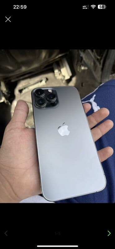 бу айфон 13 про макс: IPhone 13 Pro Max, Б/у, 256 ГБ, Графит, Защитное стекло, Чехол, Коробка, 87 % — 1