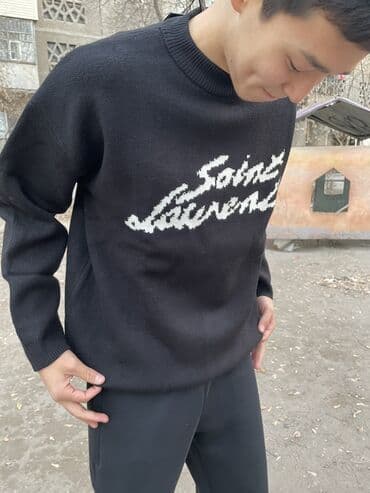 срочно продаю в связи с переездом: Мужской свитер, M, Yves Saint Laurent, Новый, цвет - Черный, Самовывоз, Платная доставка — 4