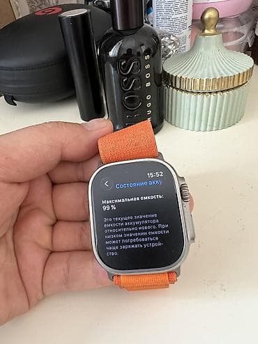 pro trek: Apple Watch Ultra (модель A2684), корпус титан 49 мм. Ремешок Orange — 5