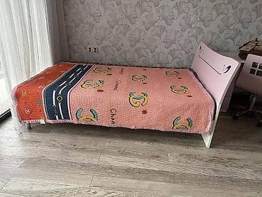 Детская мебель: Детская гарнитура, Б/у, Для девочки, цвет - Розовый, Самовывоз — 3