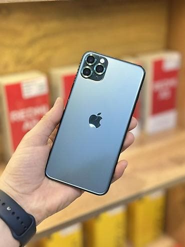 IPhone 11 Pro Max, Б/у, 64 ГБ, Matte Midnight Green at lalafo.kg IPhone 11 Pro Max, Б/у, 64 ГБ, Matte Midnight Green