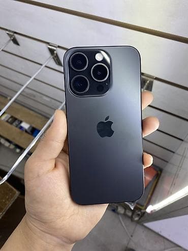 айфон 15 ош: IPhone 15 Pro, Б/у, 256 ГБ, Черный, 89 % — 1