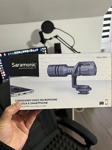 samsung galaxy a33: Продаю накамерный (пушка) микрофон Saramonic. Новый, подходит для — 4