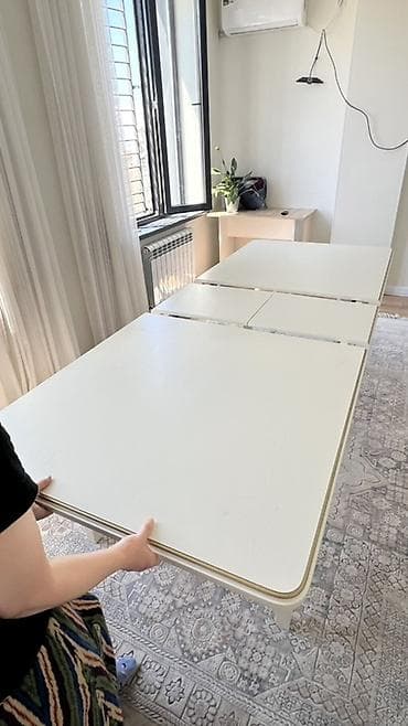 study table: Стол для зала, Б/у, Раскладной, Прямоугольный — 2