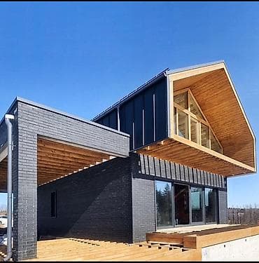 домики из дерева: Современный и аккуратный дом в стиле барнхаус. Компактный, но удобный — 2