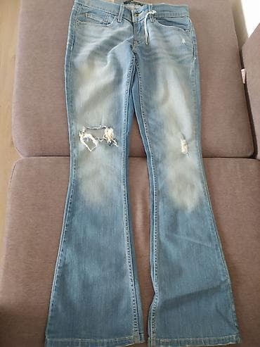 джинсы ливайс: Джинсы, Клеш, LeviS, США, Низкая талия, M — 1