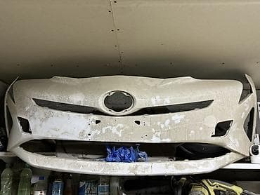 полировка пластика: Бампер Toyota, Б/у — 2
