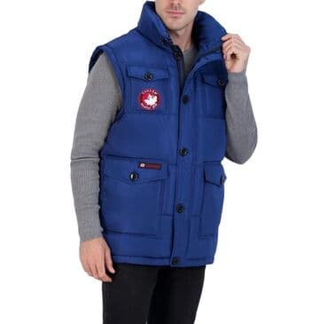 кожанный плащ: Canada Weather Gear. В этом мужском пуховом жилете от Canada Weather — 1