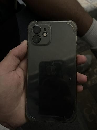 iphone разбит: IPhone 12, Б/у, 64 ГБ, Черный, Чехол, 92 % — 1