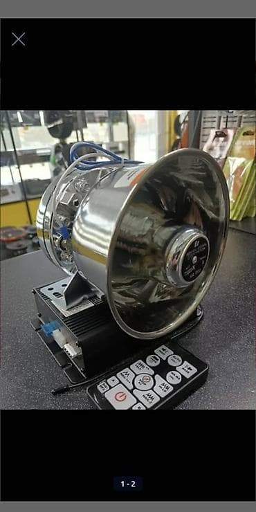 где можно купить рацию: 800ват Автомобильная электронная сирена/громкоговоритель с пультом ДУ — 1