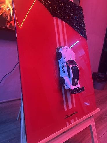 обои клеем: Картина-объект “Supra” - Авторская настенная работа в технике mixed — 3