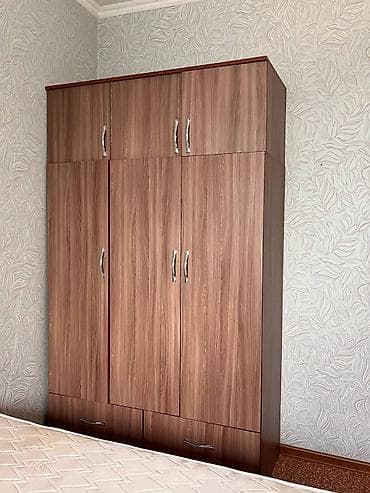 авалон комлект: Спальный гарнитур в современном стиле, оттенок под тёплый орех. Не — 2
