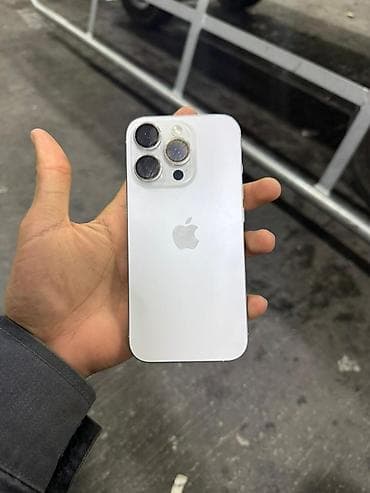 iphon 16 pro: IPhone 16 Pro, Б/у, 128 ГБ, Зарядное устройство, Защитное стекло, Чехол, 92 % — 6