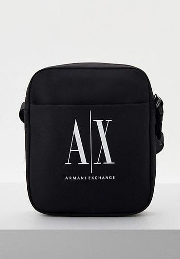 полиестер: Сумка через плечо Armani Exchange (AX) оригинал — мужская, черного — 1