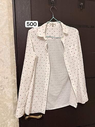 удлинённая футболка: Разгрузка качественной женской одежды по низким ценам: 1) Белая — 8