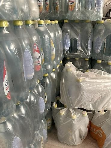 контейнер для супа: Напиток асу в пластиковых бутылках упакованный в термоусадочную плёнку — 1