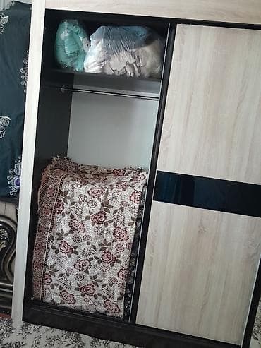 шкаф купе для одежды: Шкаф-купе с зеркалом - Габариты (см): длина 244, высота 214, глубина — 1