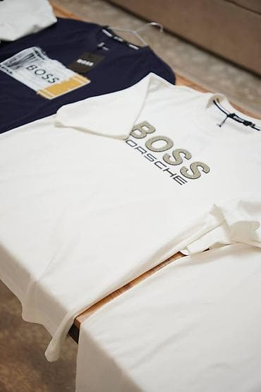 Мужские футболки BOSS - Классический крой, круглый вырез - Материал — 10