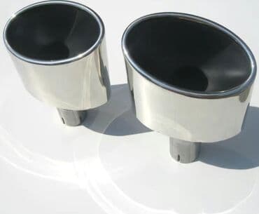 прямоток на мото: Декоративные накладки Сталь, Universal Poliki — 9