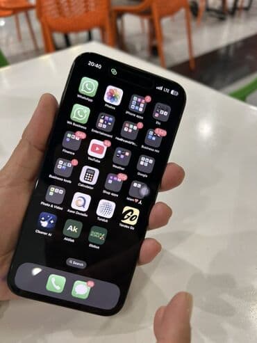 5 айфон: IPhone 15 Pro Max, Колдонулган, 256 ГБ, Blue Titanium — 1