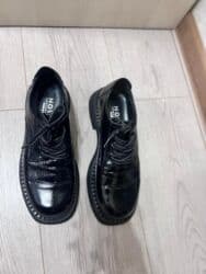 Спецодежда: Черные дерби/оксфорды из гладкой лакированной кожи. - Закрытый мыс с — 5