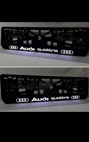 крепление для номера: Ledramki Ледрамки Номерные рамки с освещением логотипа #автонаклейки — 7