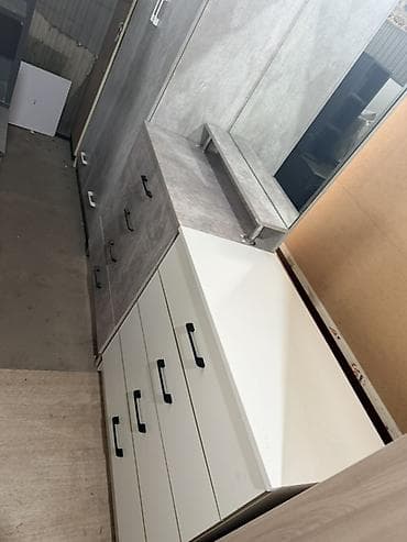 камод с зеркалами: Туалетный столик, С зеркалом, цвет - Серый, ЛДСП — 2