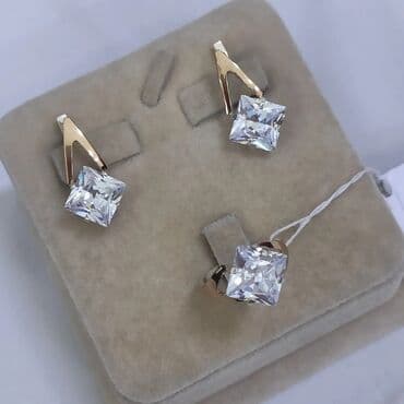 набор пандора: Серебро пробы 925 напыление золотом Камни фианиты Размеры имеются — 3