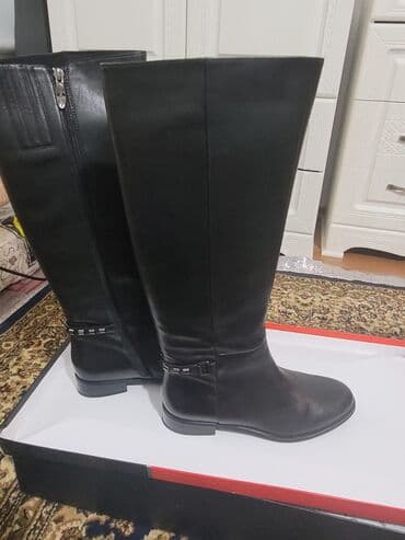 обувь для работы: Сапоги, 39, Pierre Cardin, Новый, цвет - Черный, Бесплатная доставка — 1