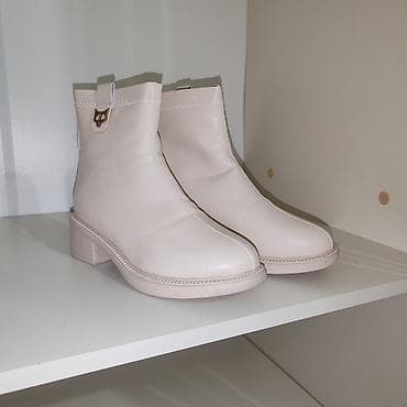 Ботинки и ботильоны: Женские ботинки/ботильоны, цвет айвори (молочно‑белый) - Материал — 1