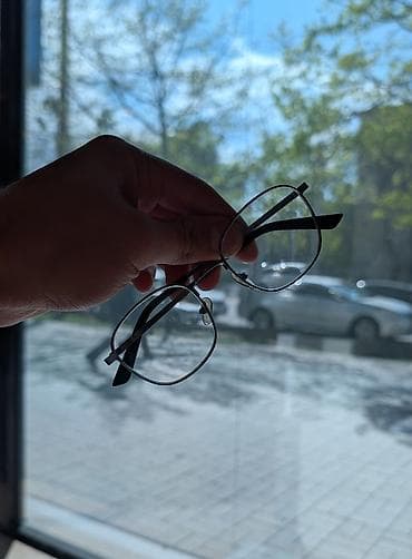 очки для работы: Для зрения очки очки, Унисекс, Цвет оправы: Серебристый, Б/у — 2