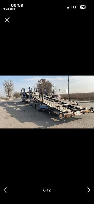 тент крыша: Прицеп, DAF, Сar carrier trailer, 9 т, Б/у — 10