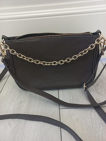 чехол на 13 про: Классическая сумка, Италия, Материал: Натуральная кожа, Съёмный ремень, Женские, Б/у — 3